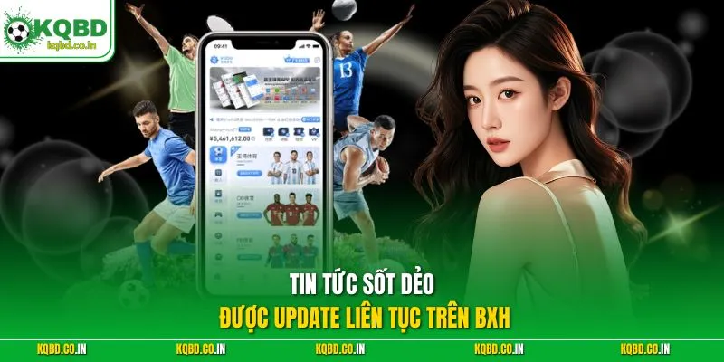 Tin tức sốt dẻo được update liên tục trên BXH